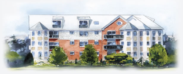 Artist Rendering of Warner Woods Apts